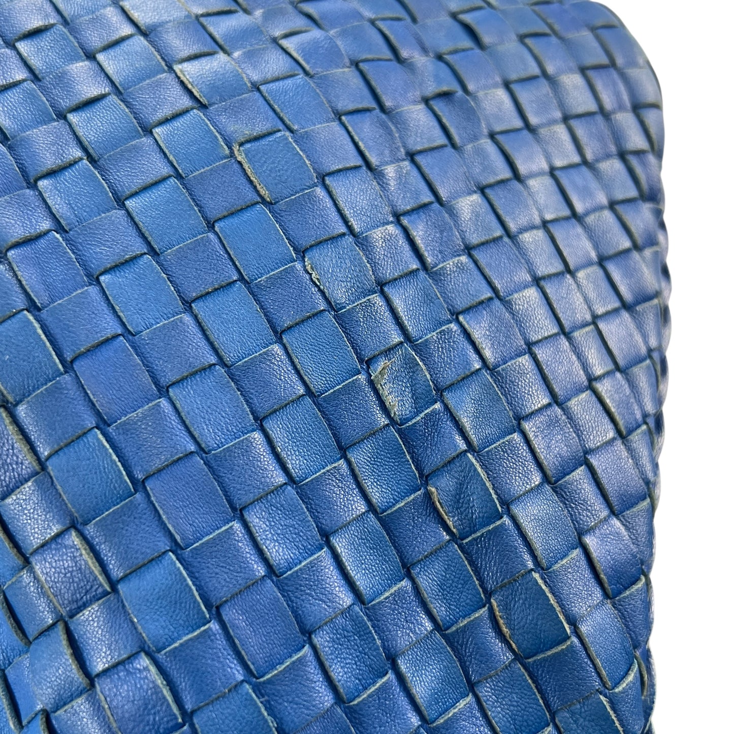 Bottega Veneta Blue Intrecciato Leather Hobo Bag