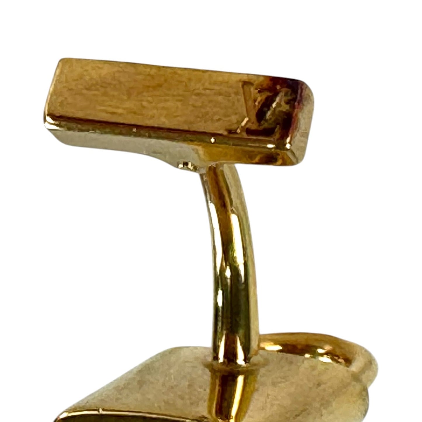 Louis Vuitton Gold-Plated Silver Lock and Key Cufflinks