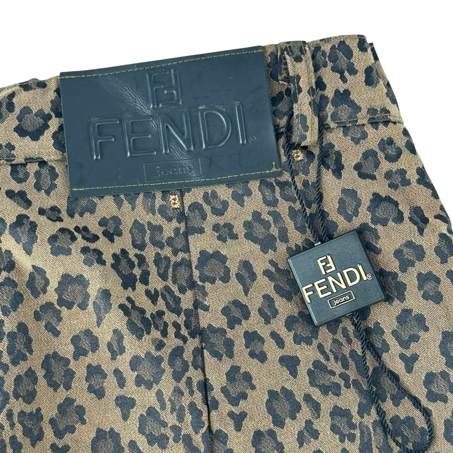 Fendi Vintage Leopard Print Pant