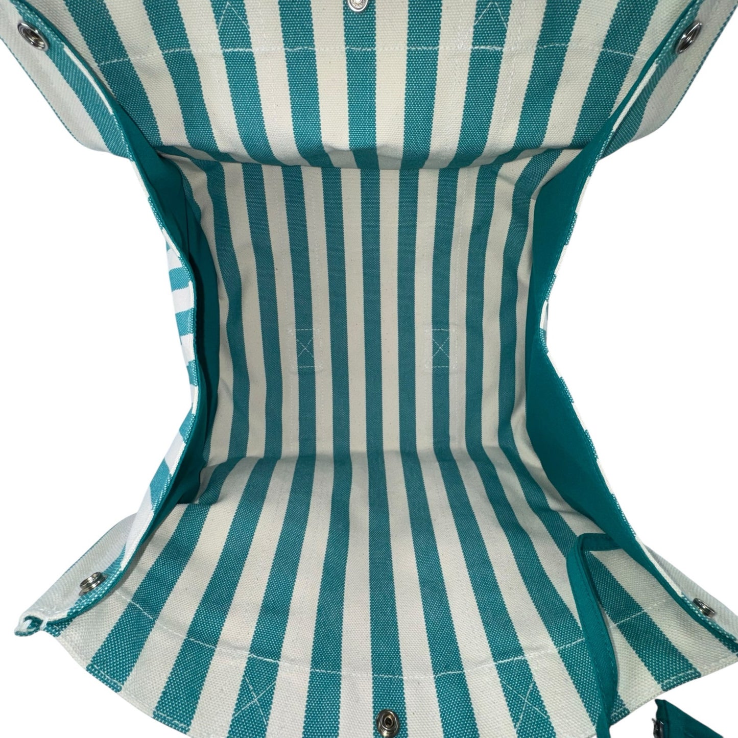Hermes Toile Cannes Striped Tote Bag