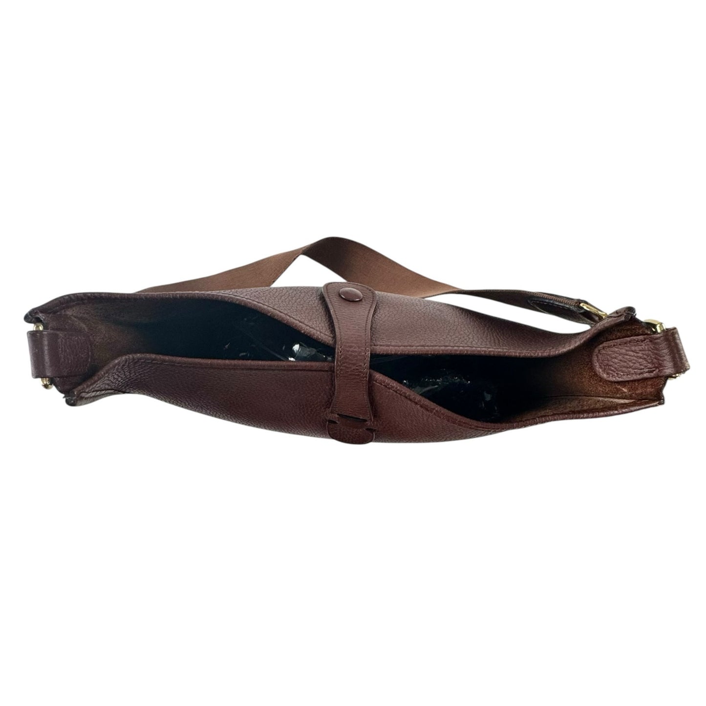 Hermes Brown Leather Taurillon Clemence Evelyne Gen I PM Bag
