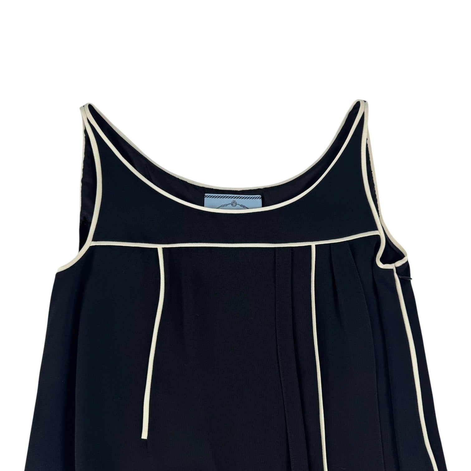 Prada Crepe Piping Dress