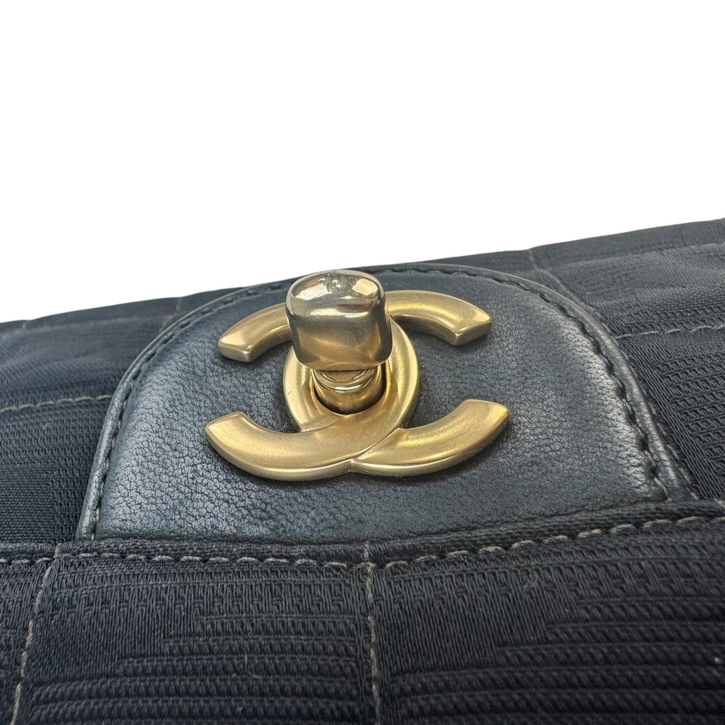 Chanel Vintage Travel Line Chocolate Bar Flap Bag