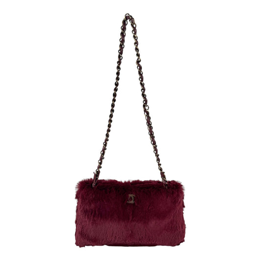 Chanel Vintage Rabbit Fur Shoulder Bag