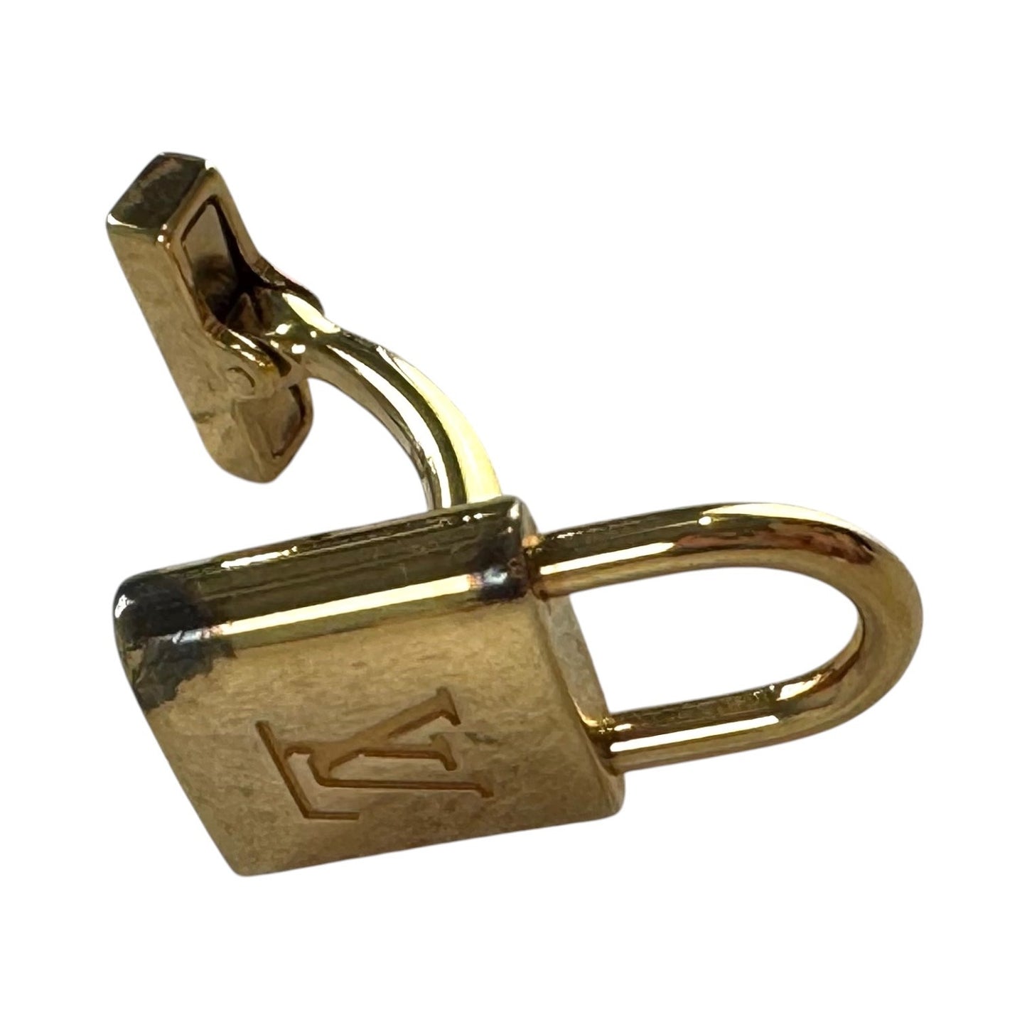 Louis Vuitton Gold-Plated Silver Lock and Key Cufflinks