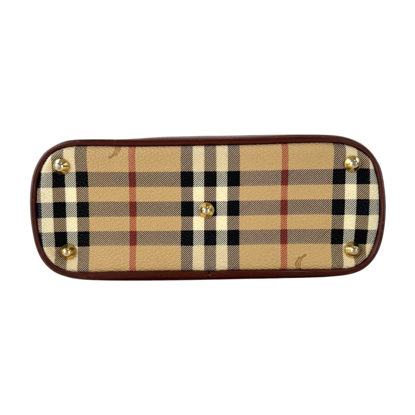 Burberry Nova Check Shadow Mini Dome Handbag