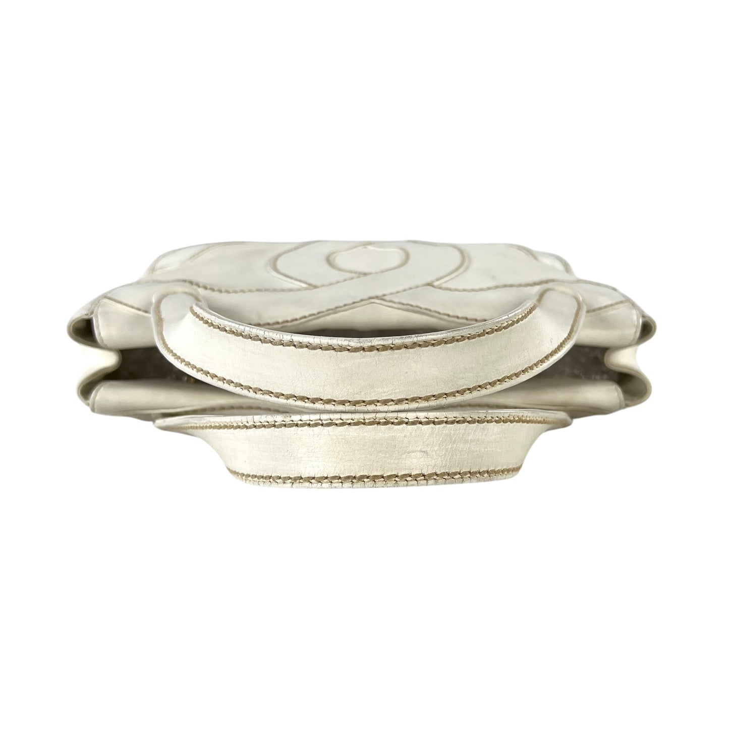 Chanel CC Stitched Leather Handbag