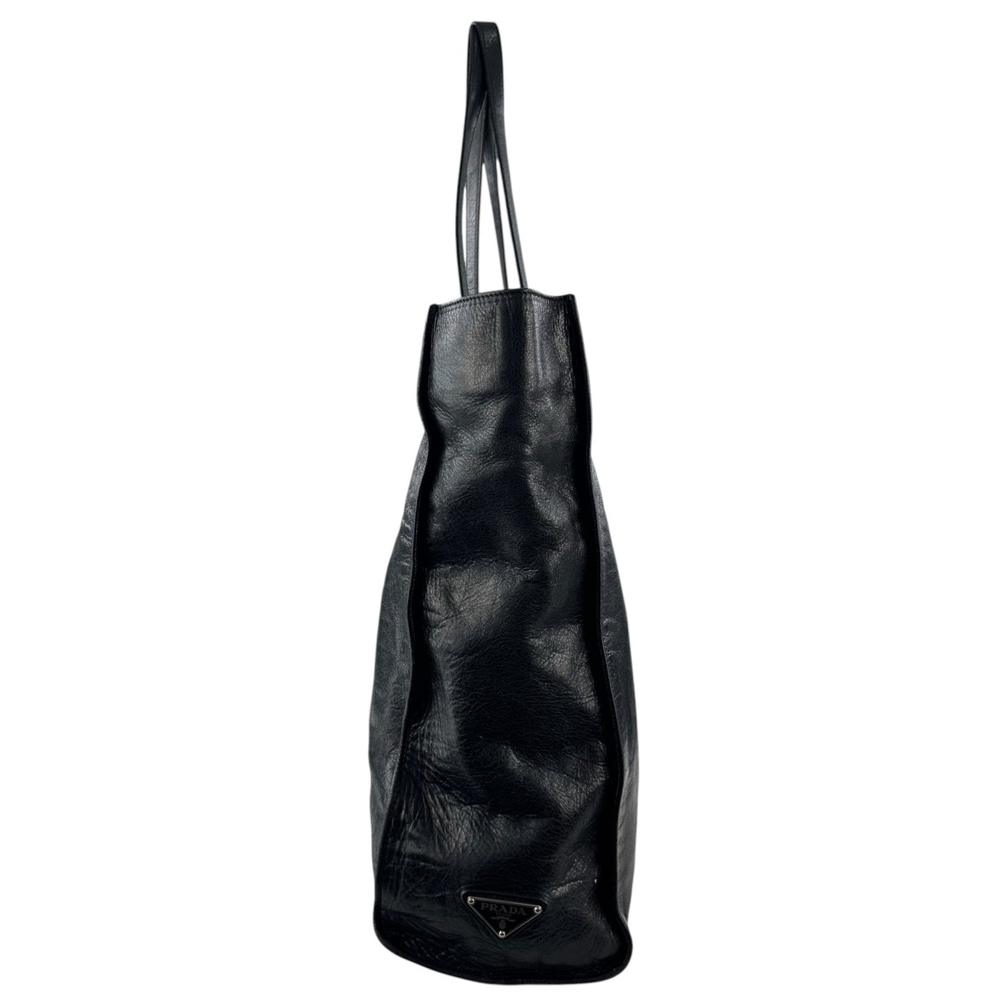 Prada Leather Skull Tote Bag