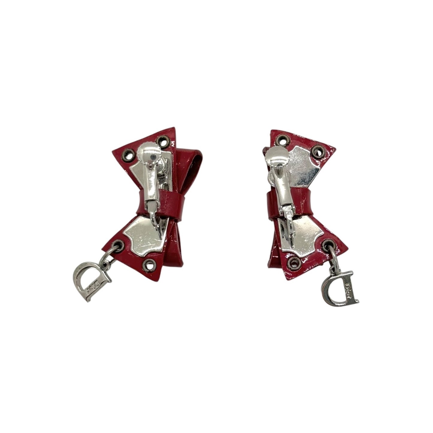 Dior Vintage Grommet Bow Earrings