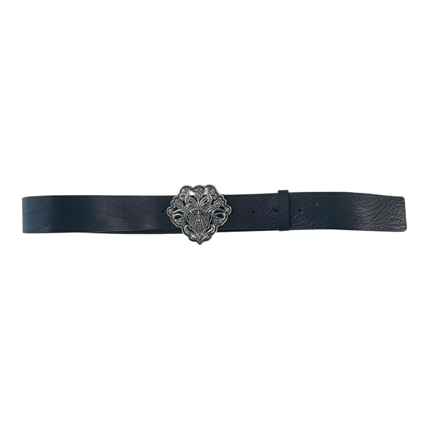 Gucci Crest Black Leather Belt