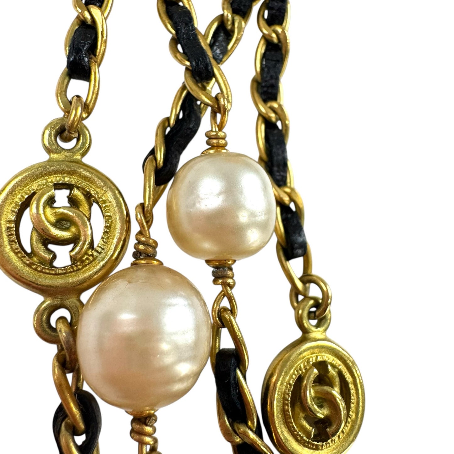 Chanel Vintage CC Long Wrap Necklace