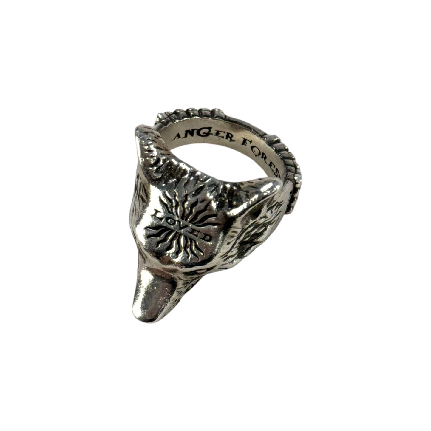 Gucci Anger Forrest Wolf Head Ring