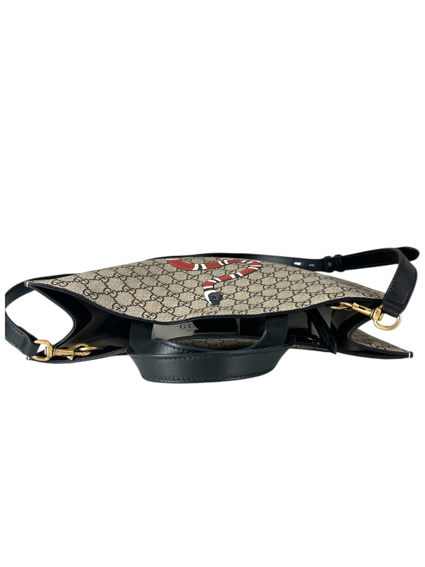 Gucci Monogram Snake Tote Bag