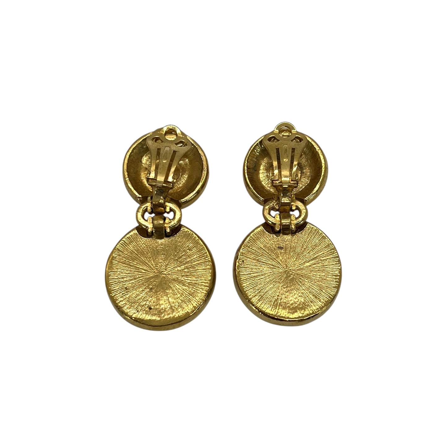 Versace Vintage Medusa Rhinestone Earrings