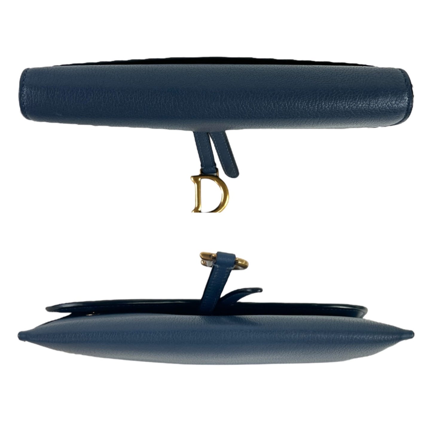 Dior Saddle Goatskin Leather Chain Wallet