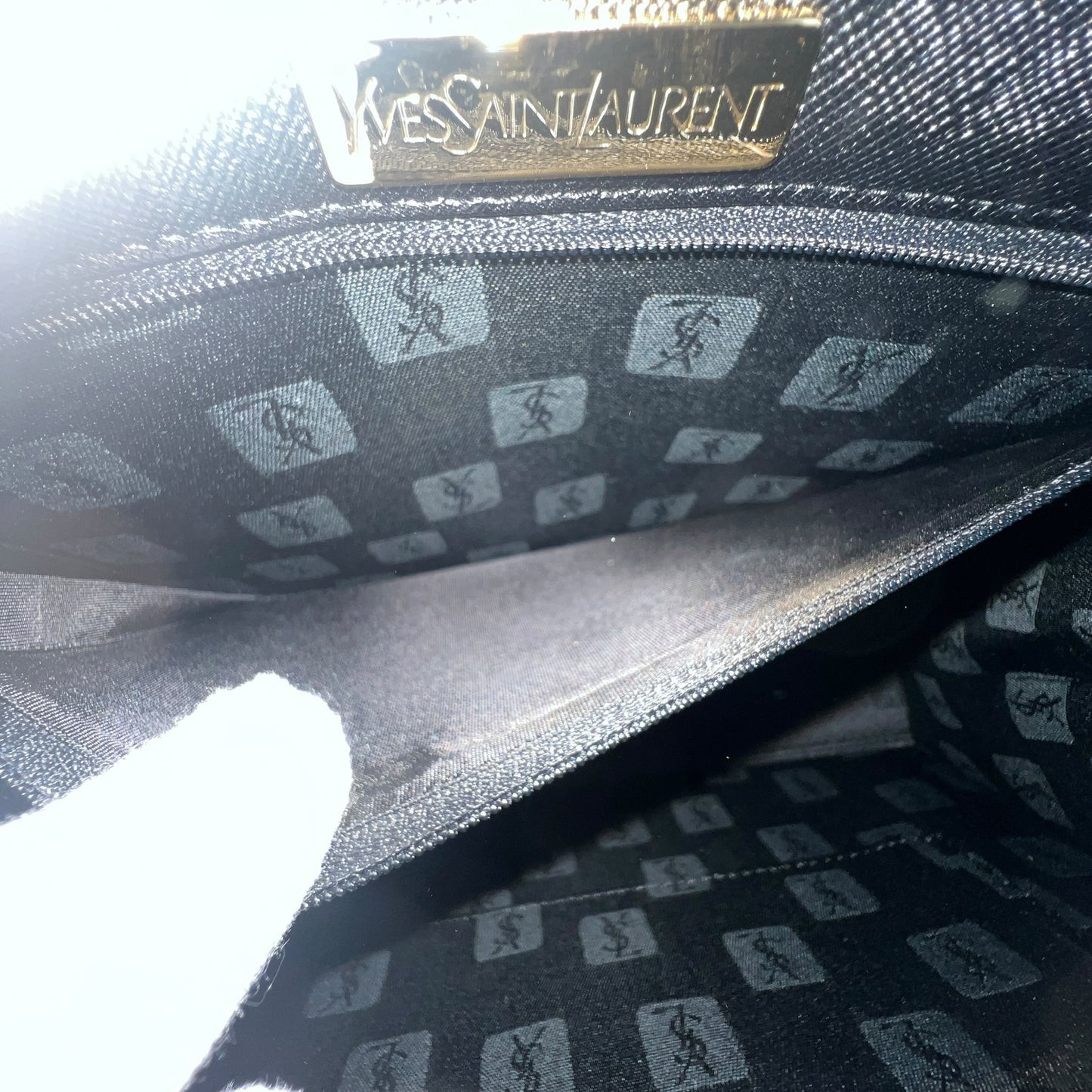 YSL Vintage Leather Top Handle Bag