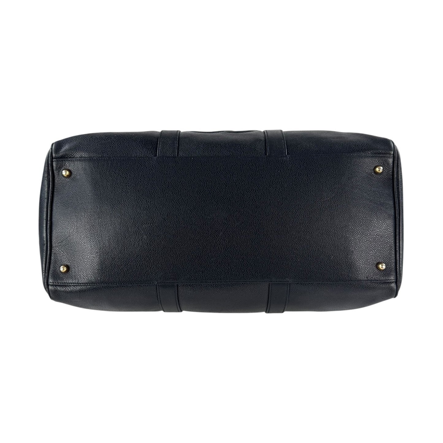 Chanel Vintage CC Caviar Leather Boston Bag