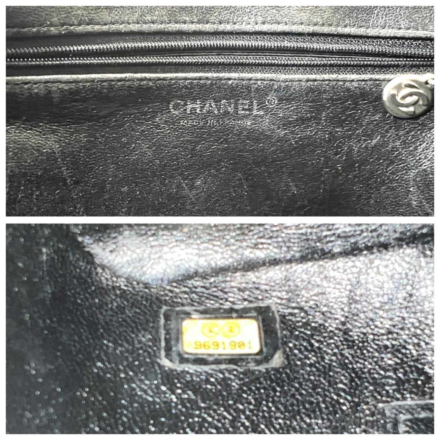 Chanel CC Caviar Leather Medallion Shoulder Bag