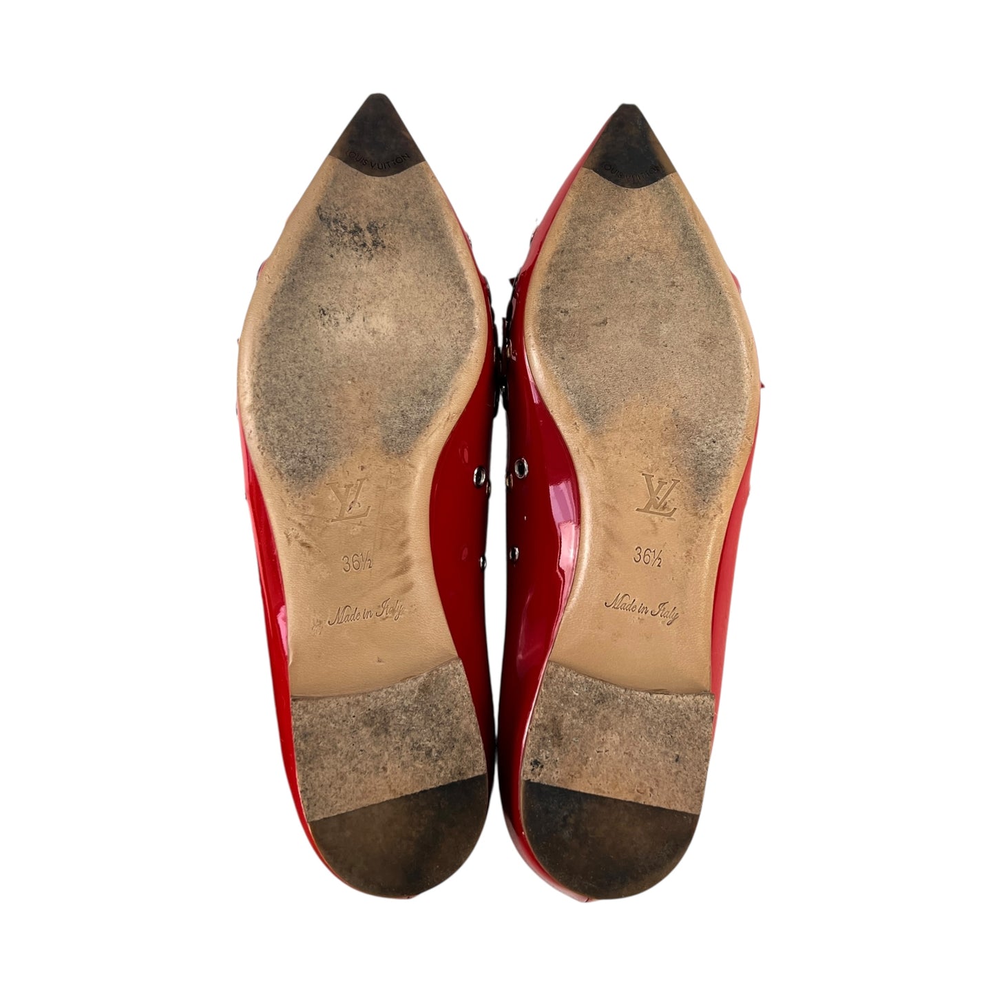 Louis Vuitton Vernis Flower Flats