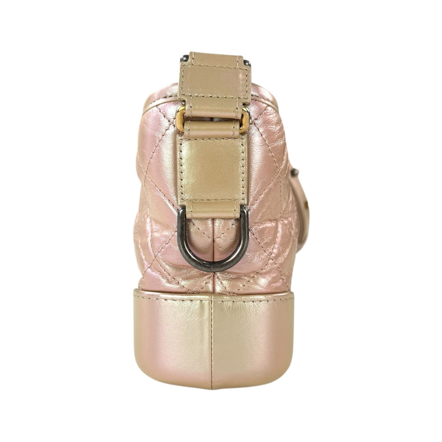 Chanel Gabrielle Metallic Matelassse Leather Shoulder Bag
