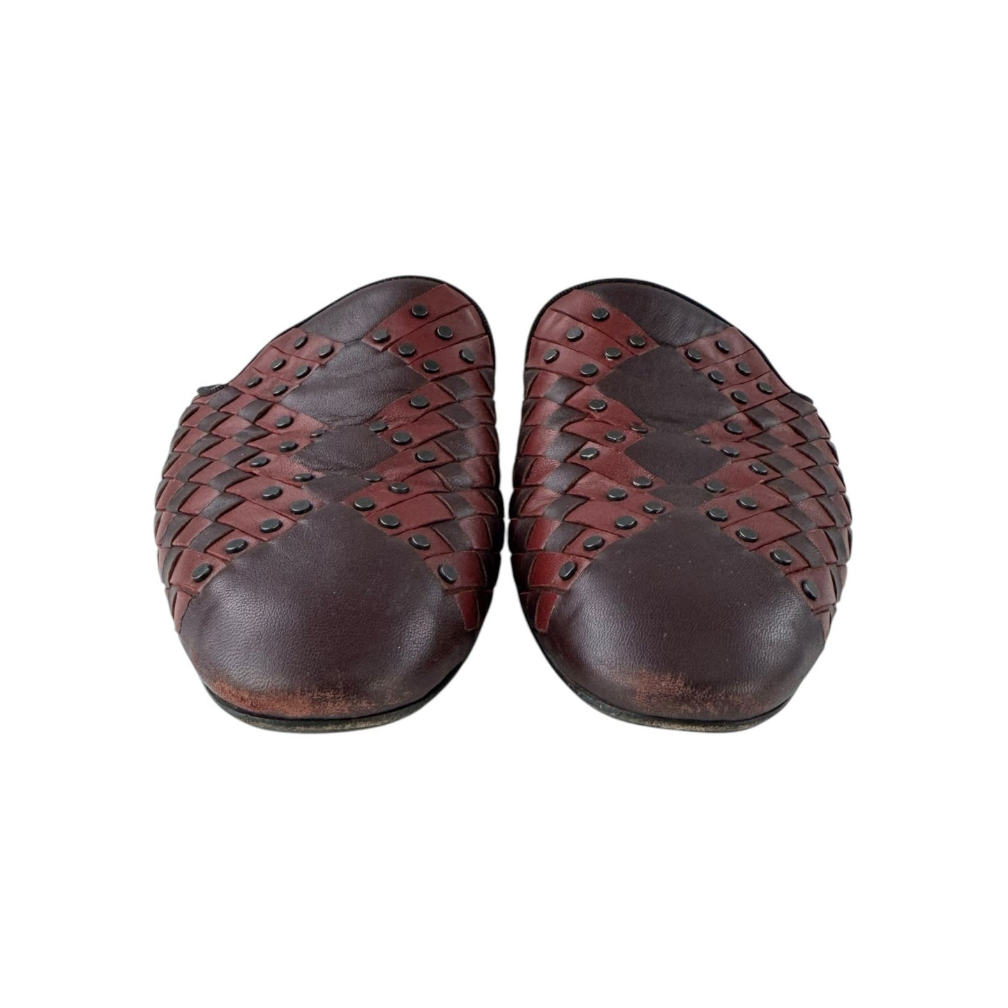 Bottega Veneta Studded Intrecciato Leather Mules