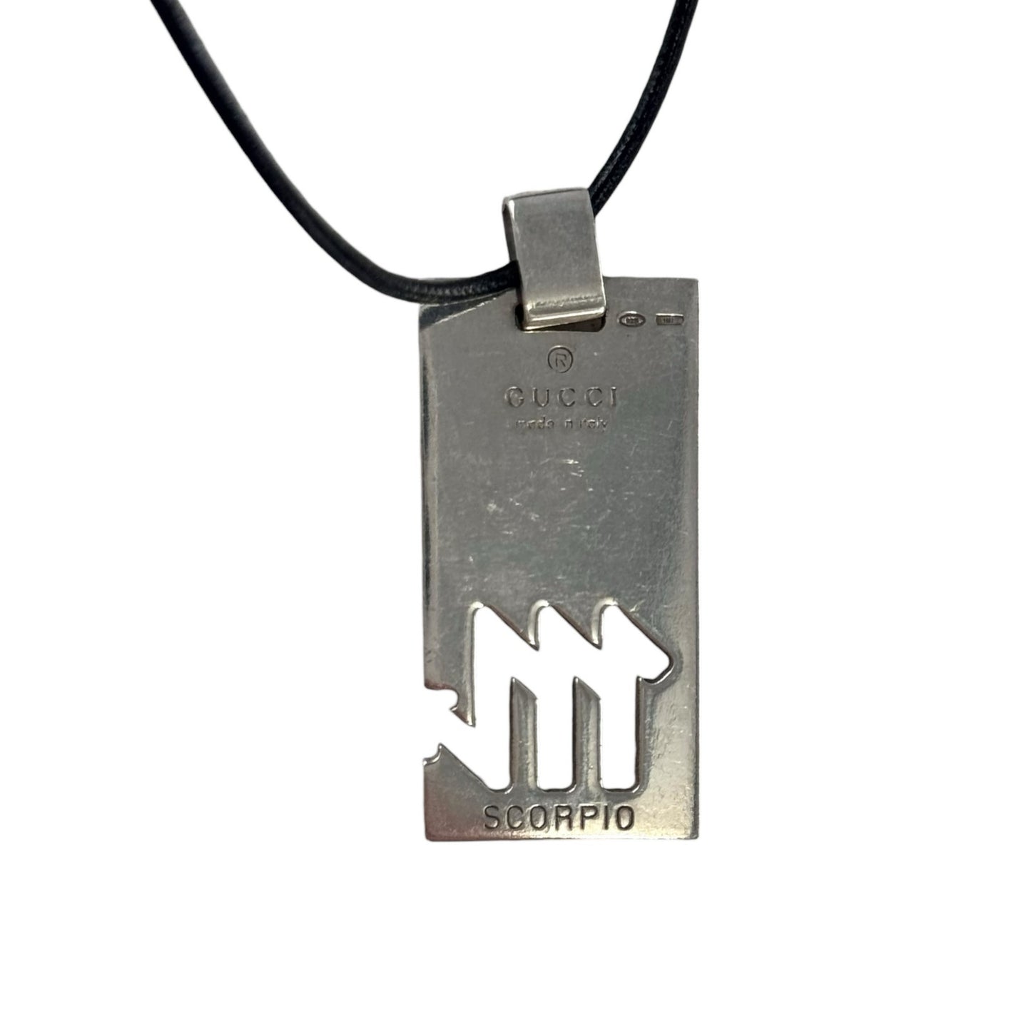 Gucci Sterling Silver Zodiac Pendant Necklace Set