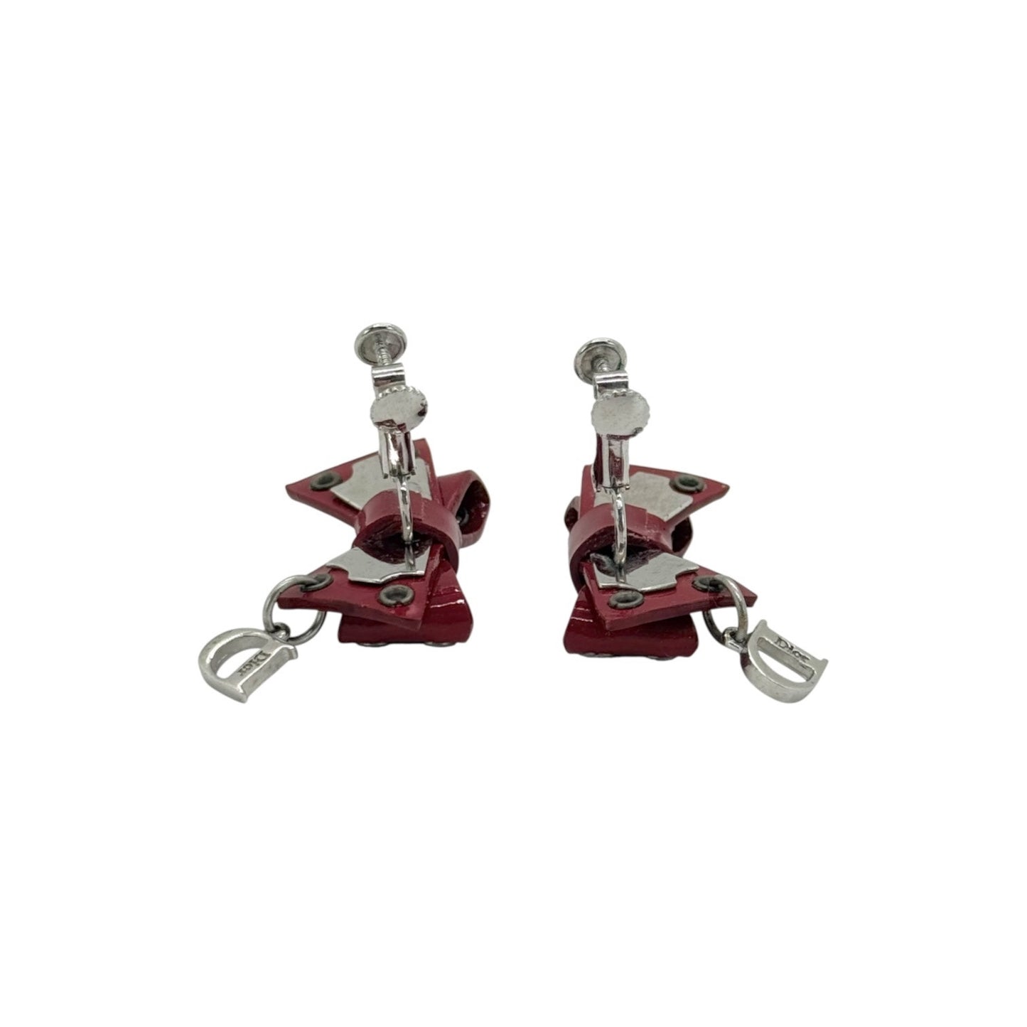 Dior Vintage Grommet Bow Earrings