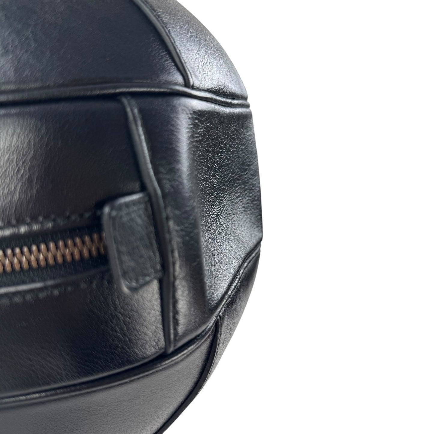 Gucci Leather Basketball Handbag