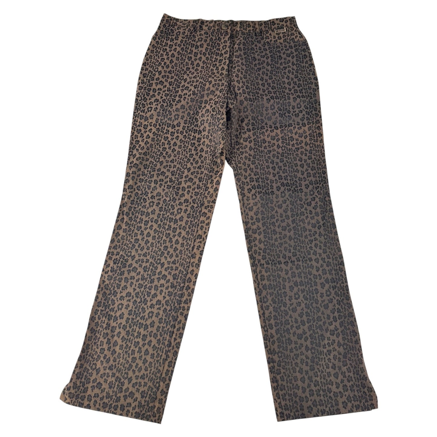 Fendi Vintage Leopard Print Pant