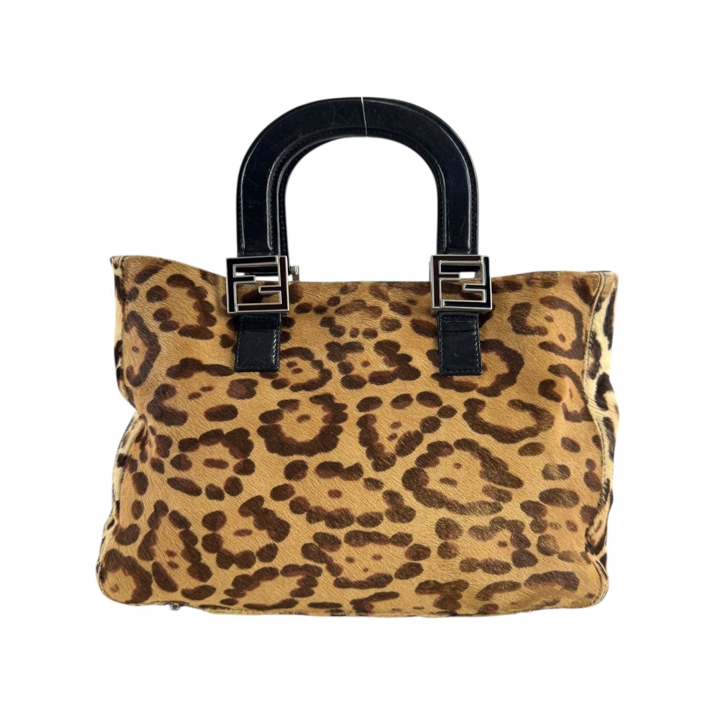 Fendi Vintage Leopard Print Handbag