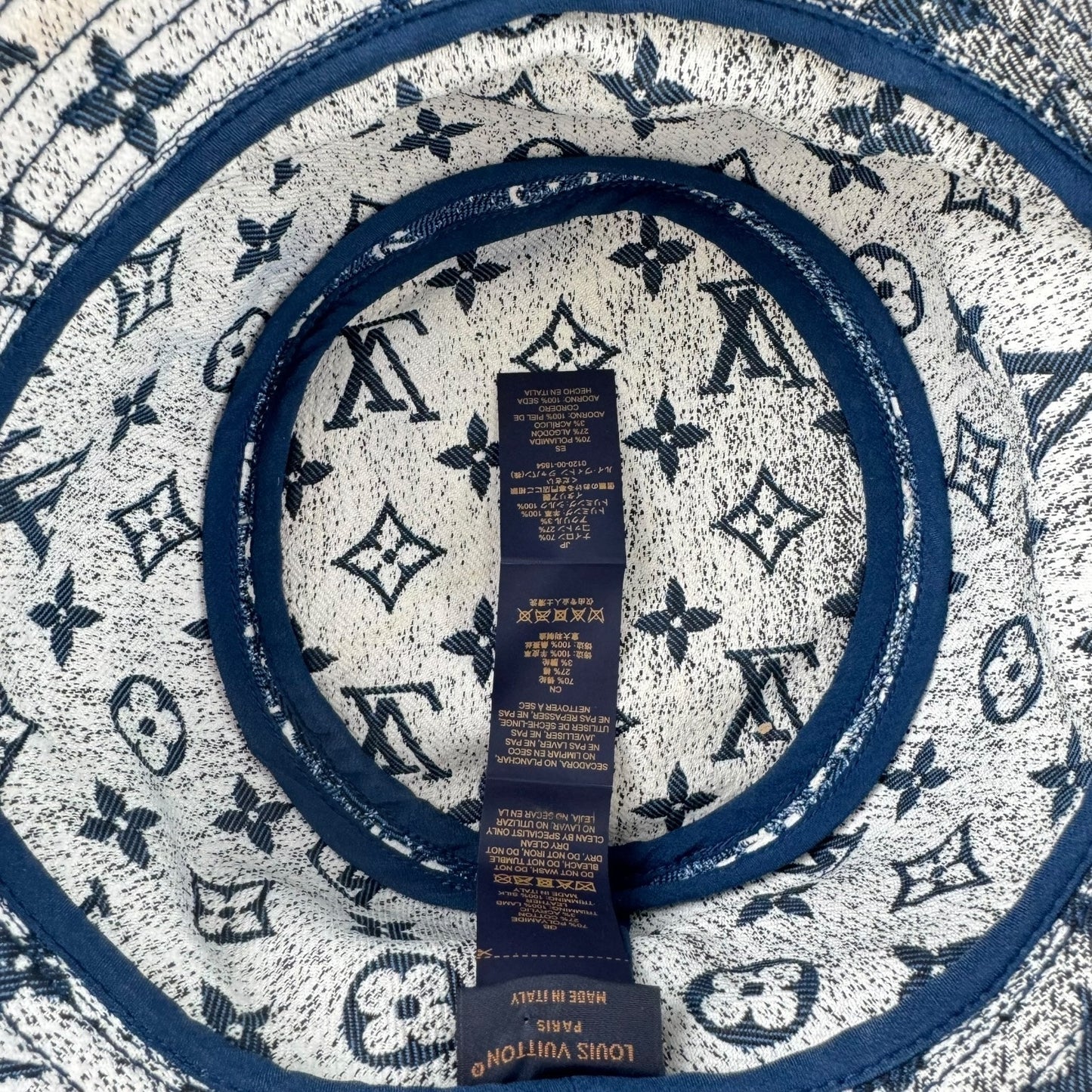Louis Vuitton Monogram Washed Out Denim Bucket Hat