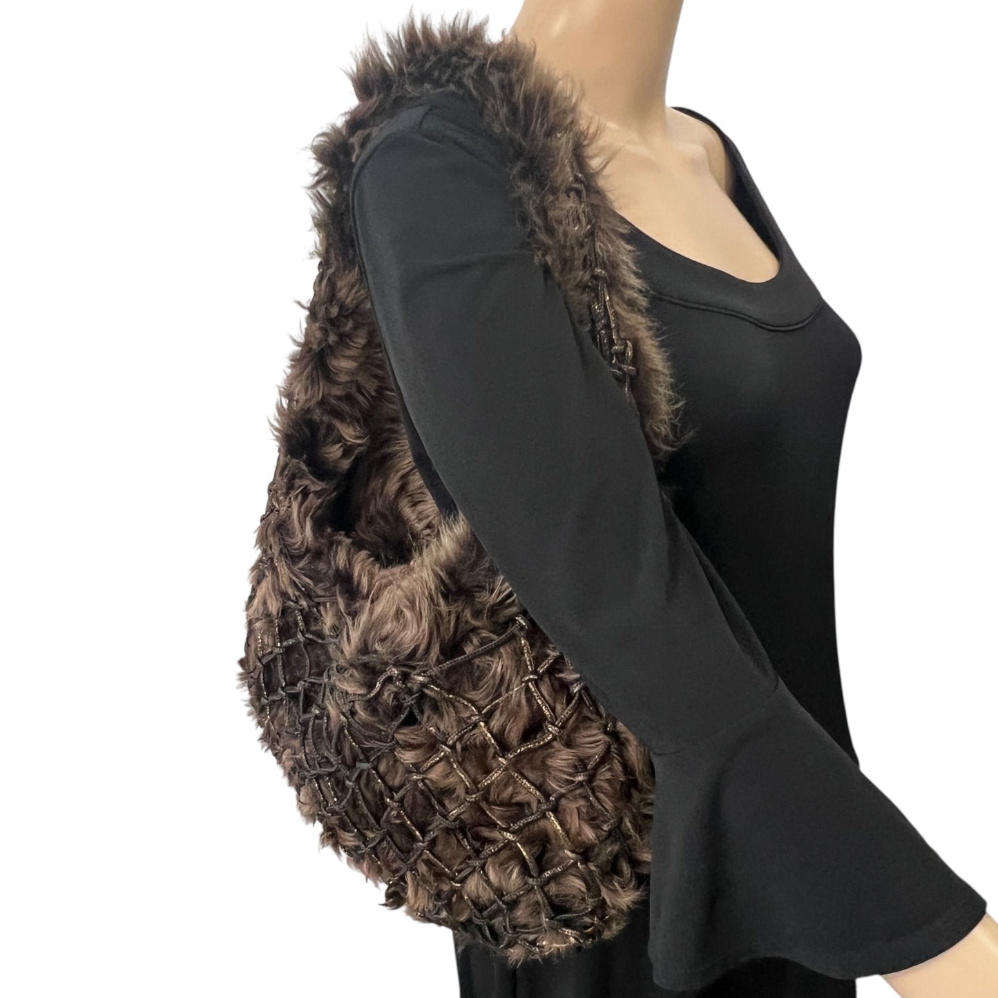 Bottega Veneta Fur Hobo Bag