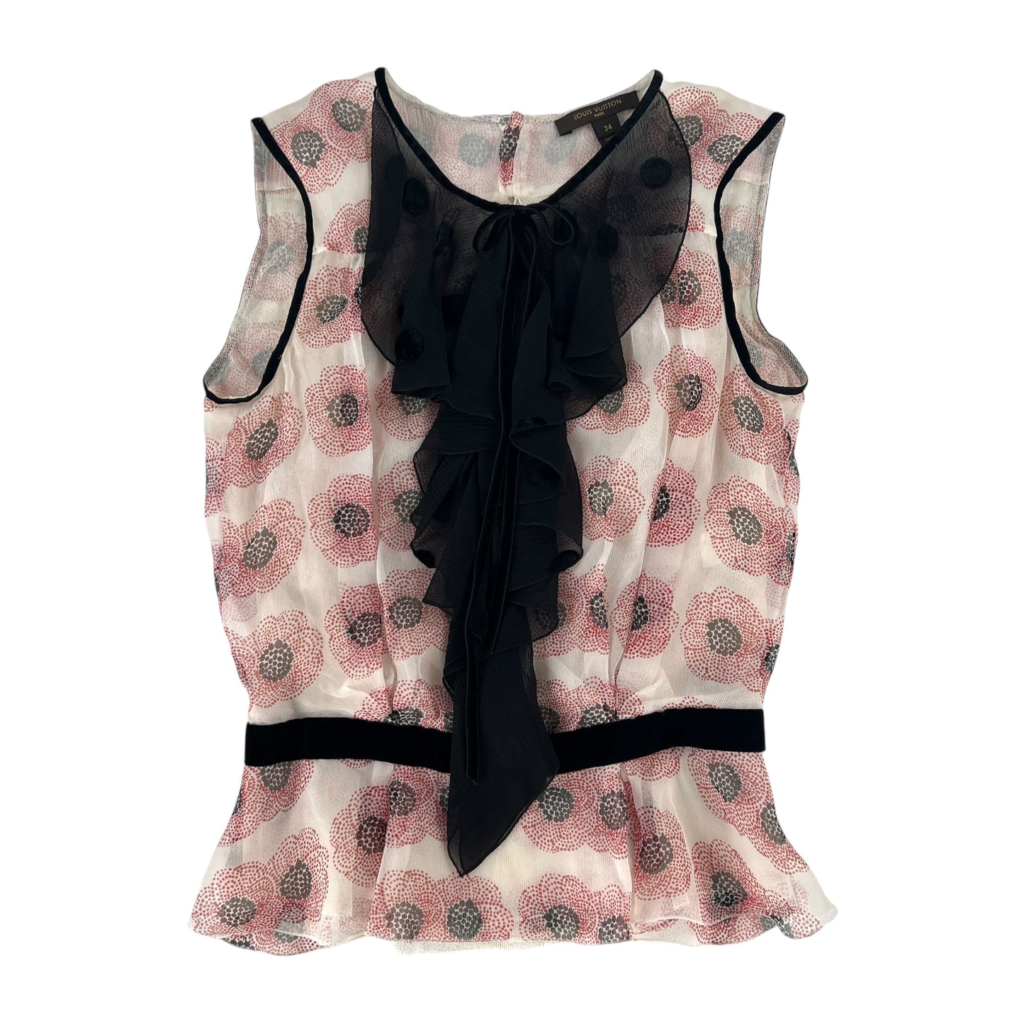 Louis Vuitton Flower Print Silk Set