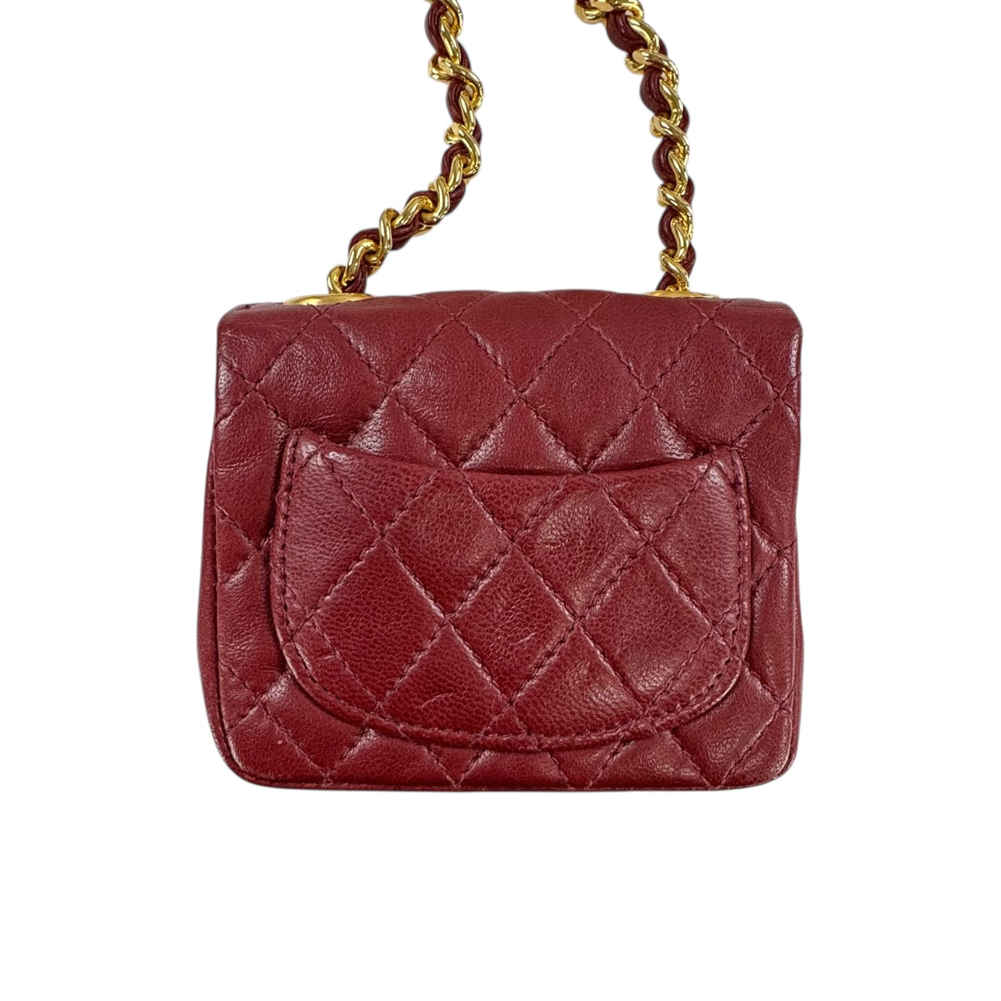 Chanel Vintage CC Belt & Mini Mattelase Flap Bag