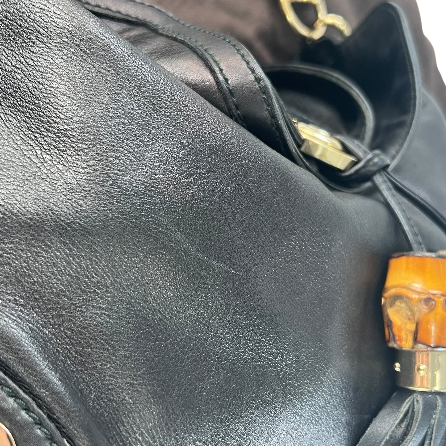 Gucci Indy Bamboo Tassel Bag