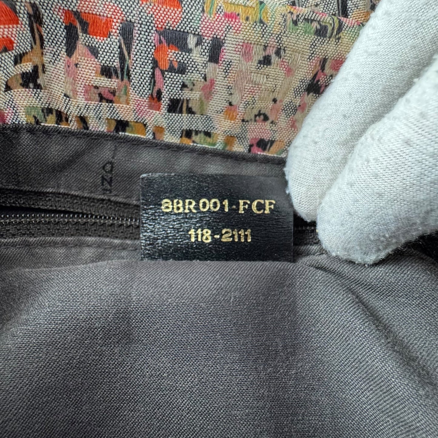 Fendi Vintage Zucchino Floral Mama Baguette Bag