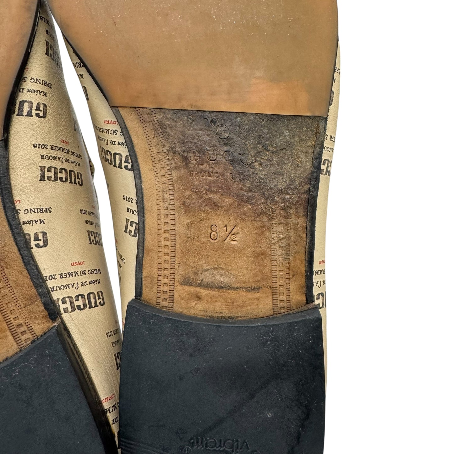 Gucci Print Horsebit Loafers