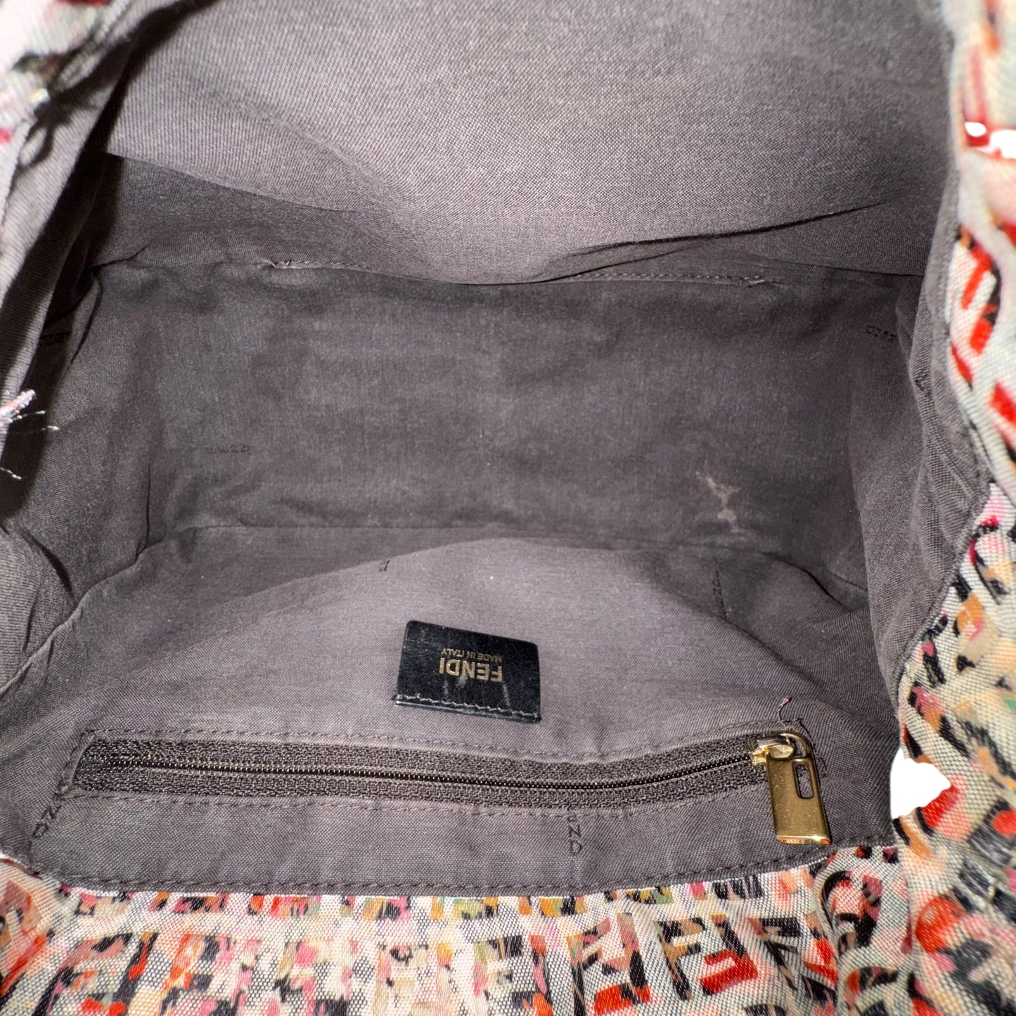 Fendi Vintage Zucchino Floral Mama Baguette Bag