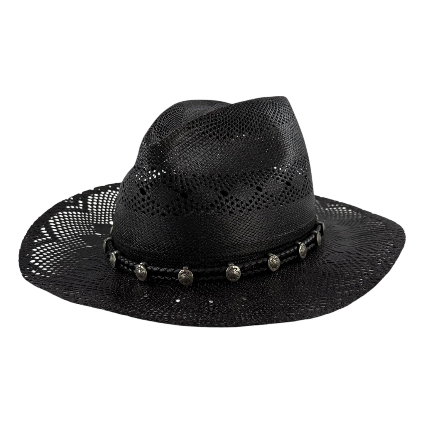 Saint Laurent Western Straw Cowboy Hat
