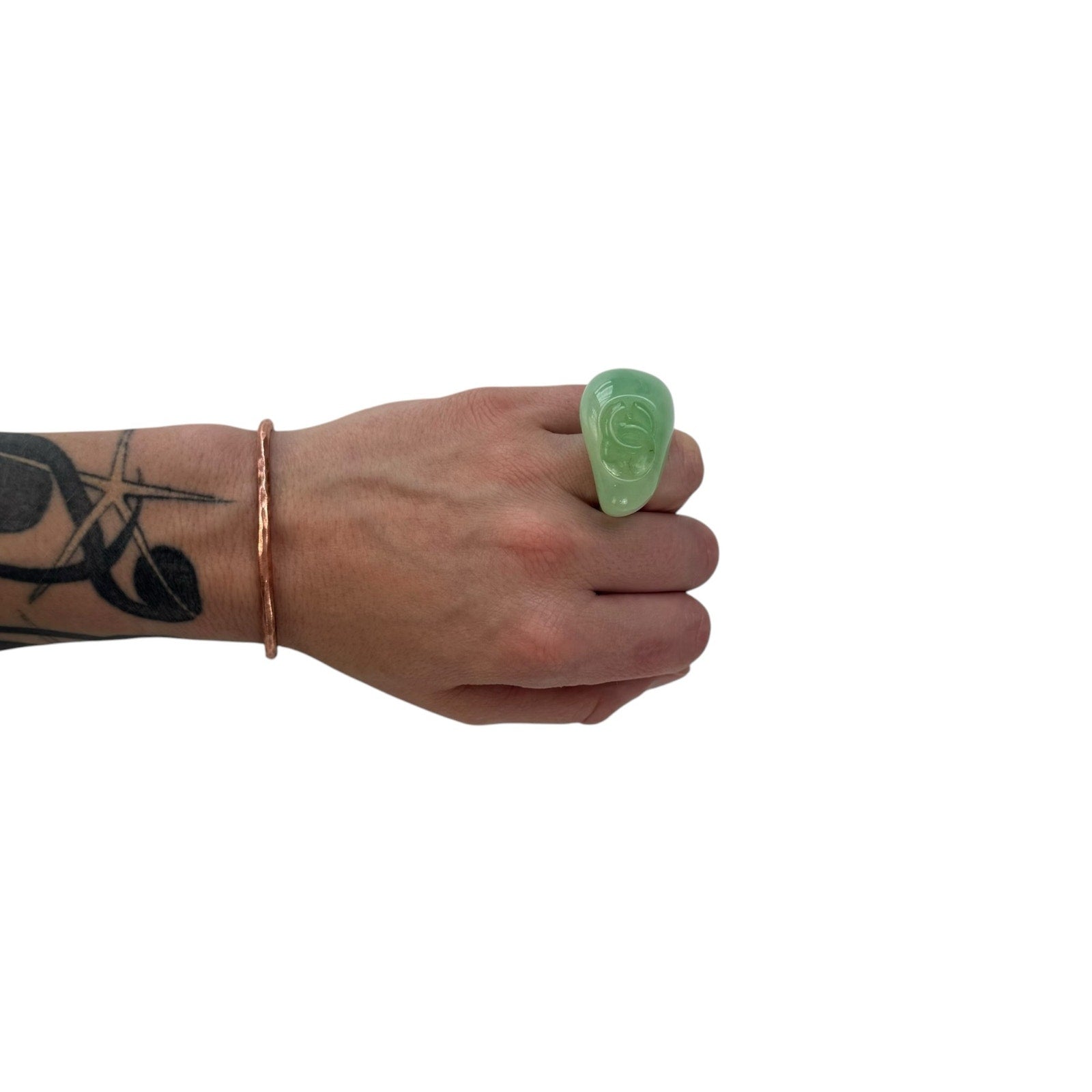 Chanel CC Faux Jade Ring