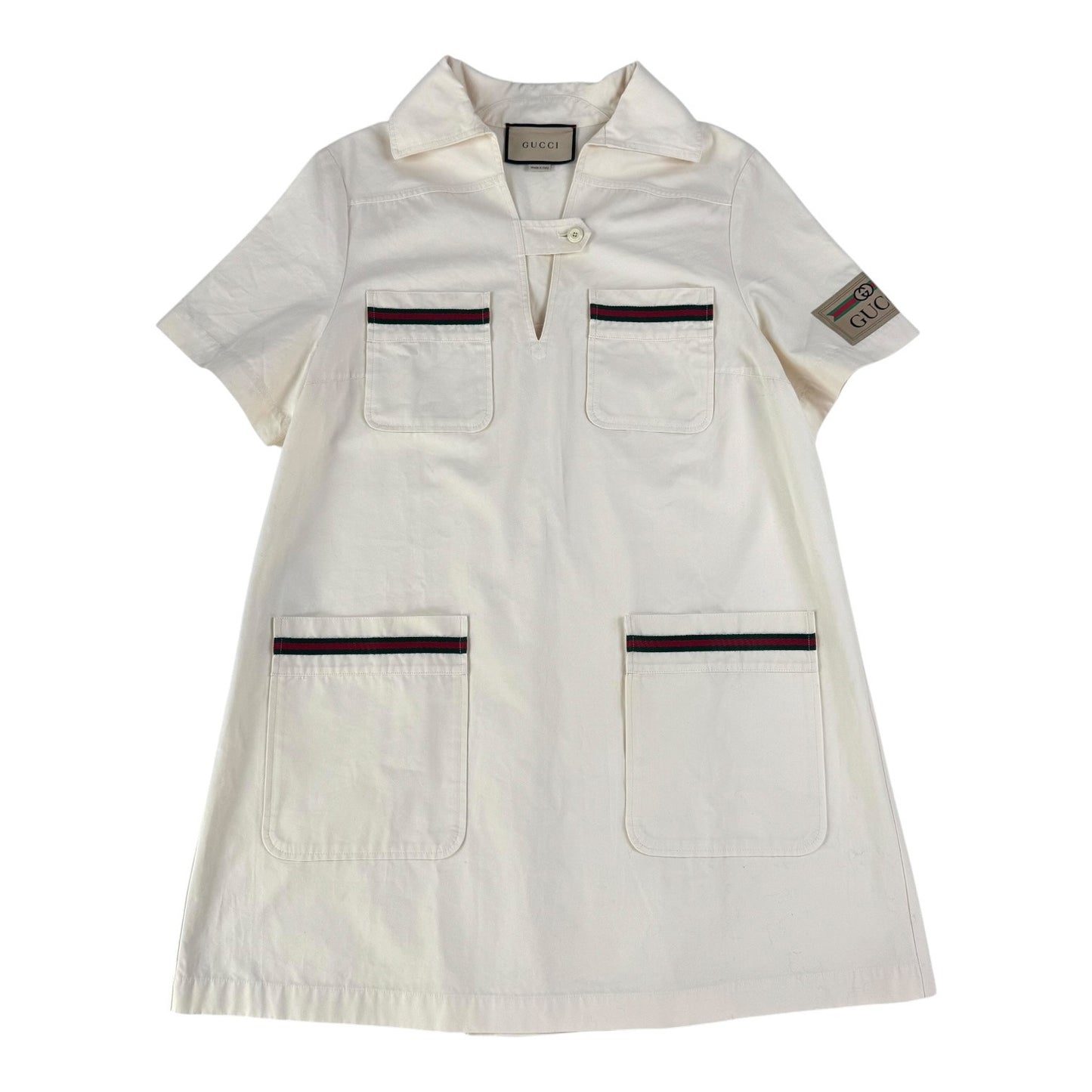 Gucci Sherry Line Short Sleeve Dress