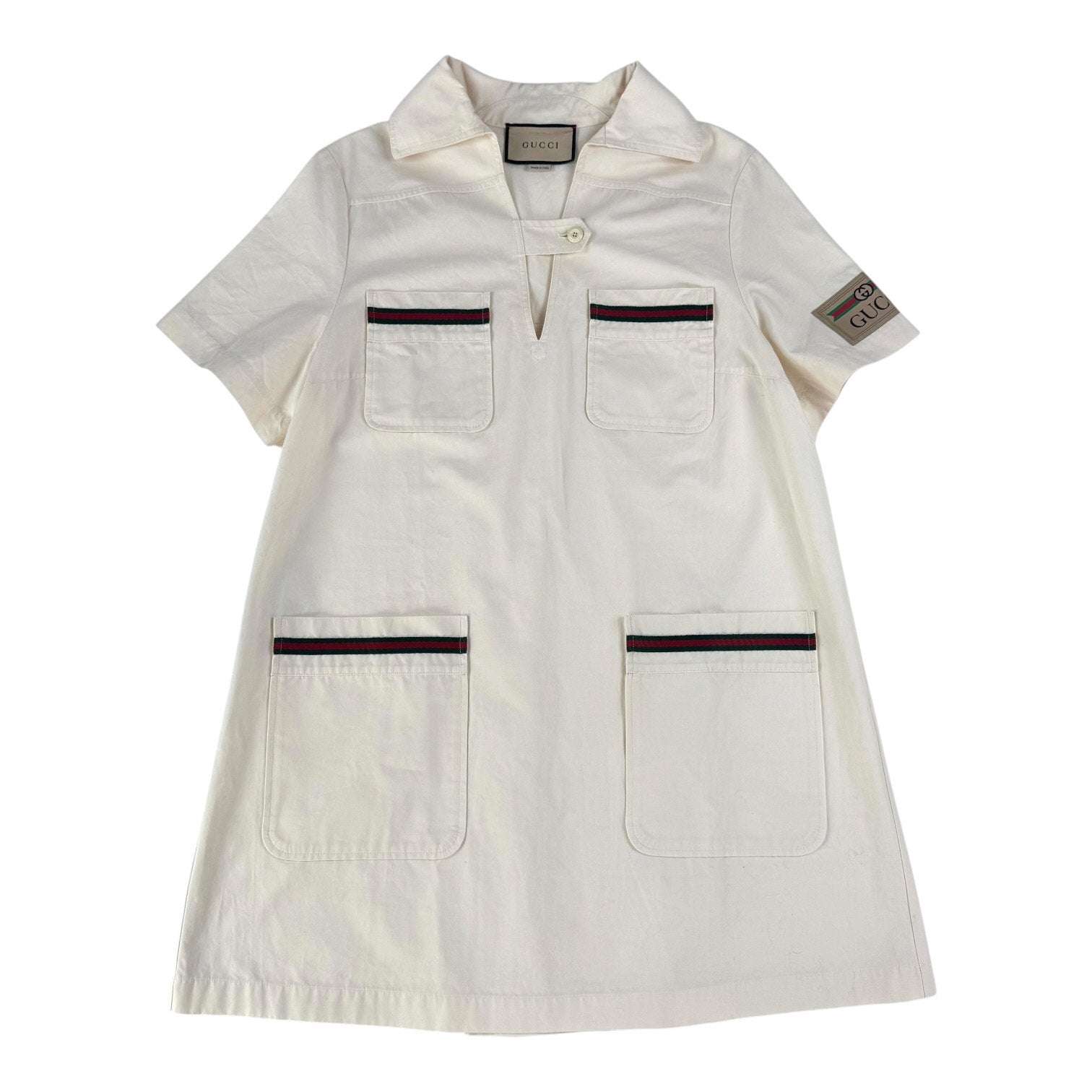 Gucci Sherry Line Short Sleeve Dress