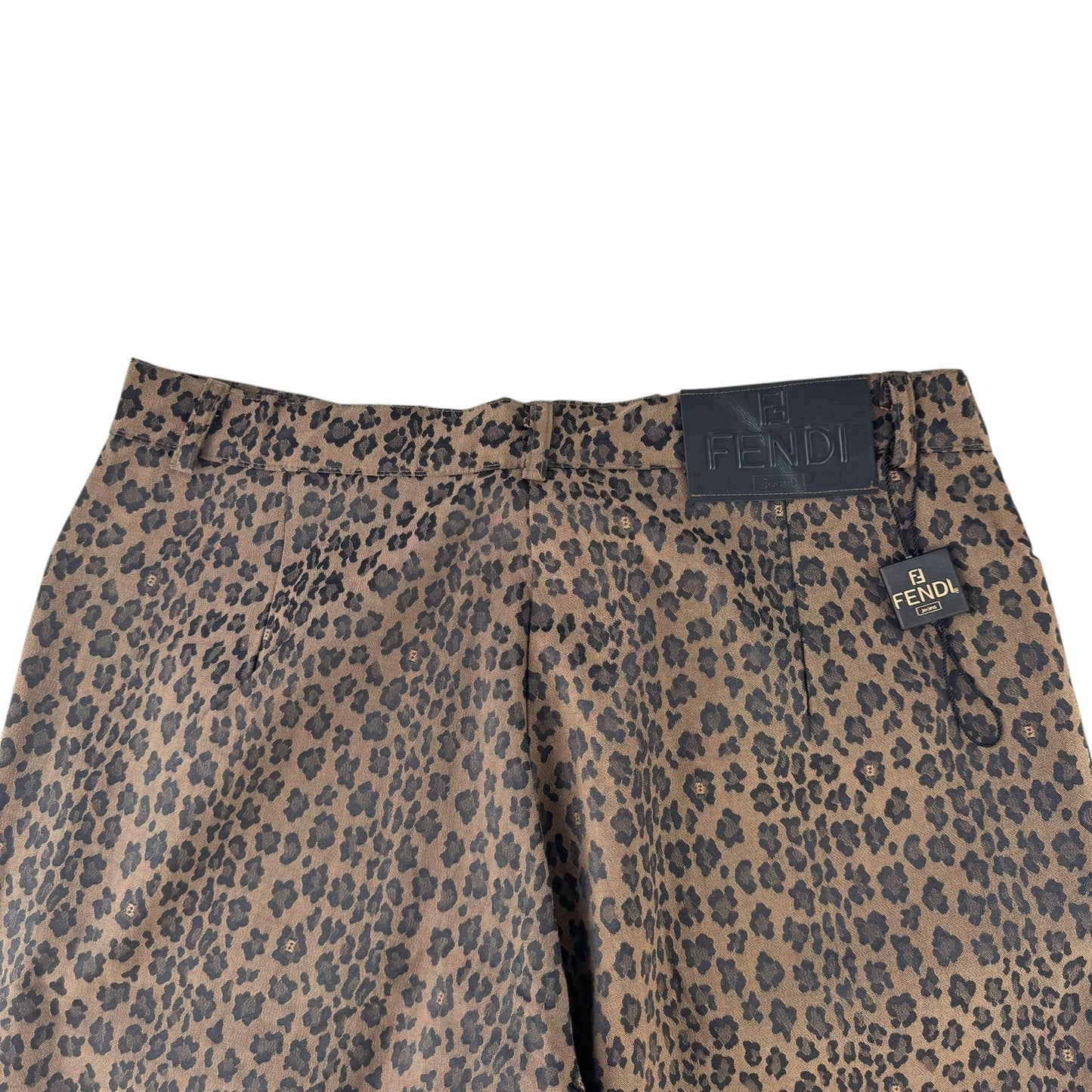 Fendi Vintage Leopard Print Pant