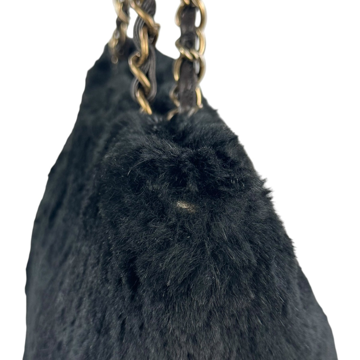 Chanel Vintage Rabbit Fur Shoulder Bag