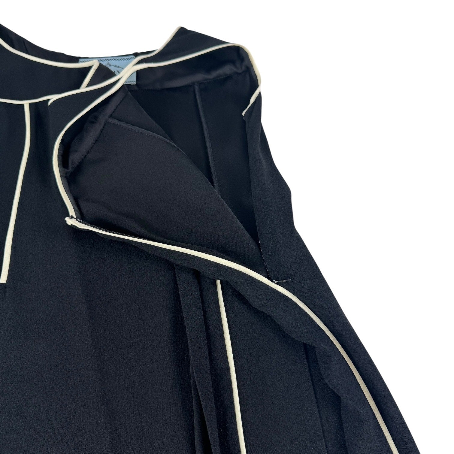 Prada Crepe Piping Dress