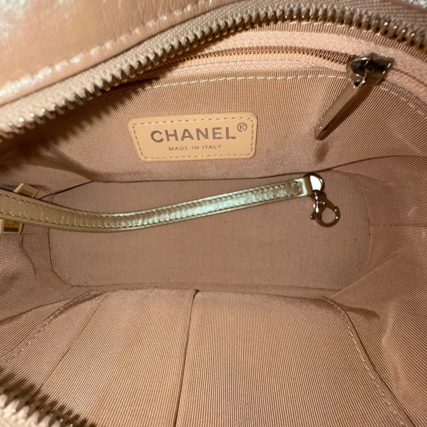 Chanel Gabrielle Metallic Matelassse Leather Shoulder Bag