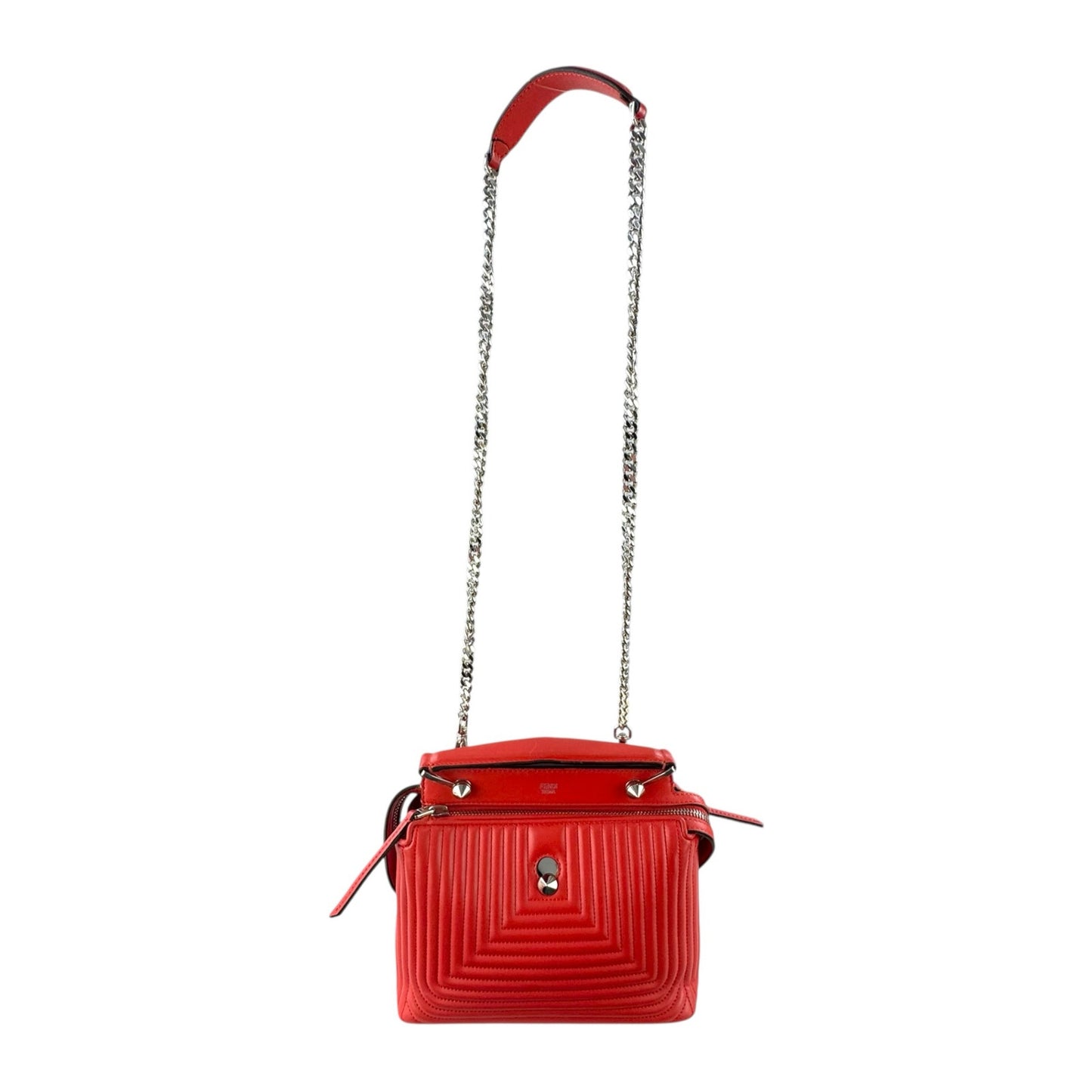 Fendi Dotcom Click Quilted Leather Shoulder Bag