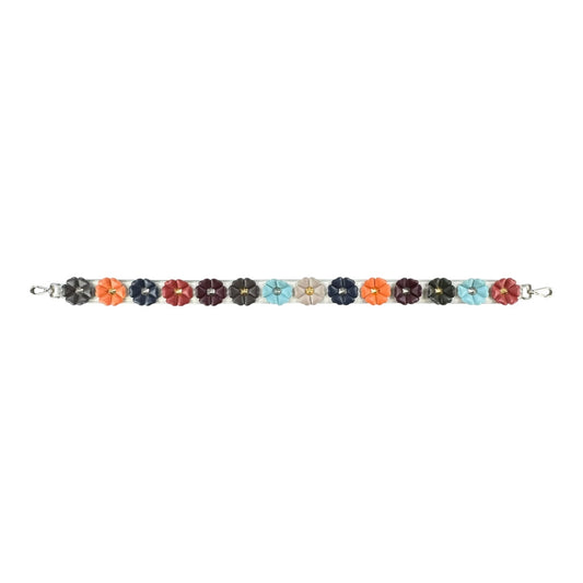 Fendi Studded Flower Leather Strap