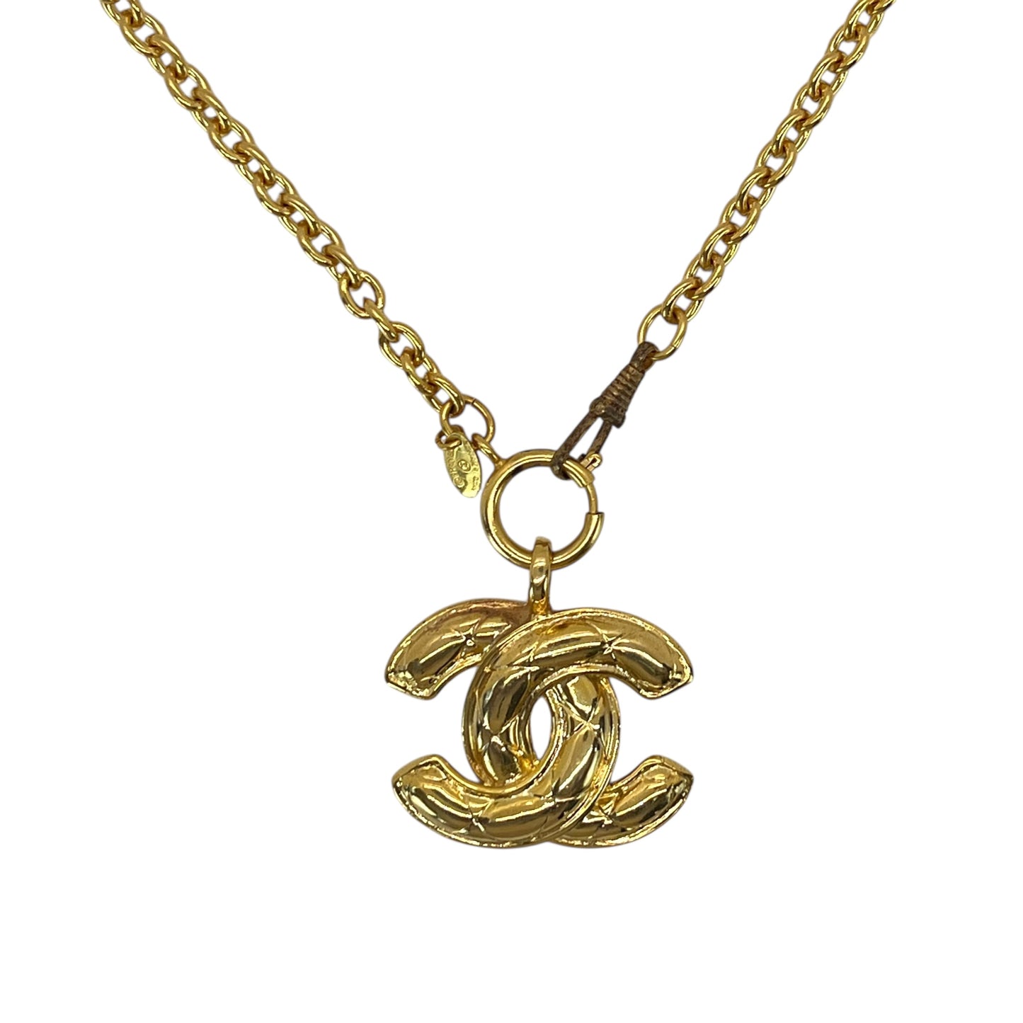 Chanel Vintage CC Matelasse Necklace