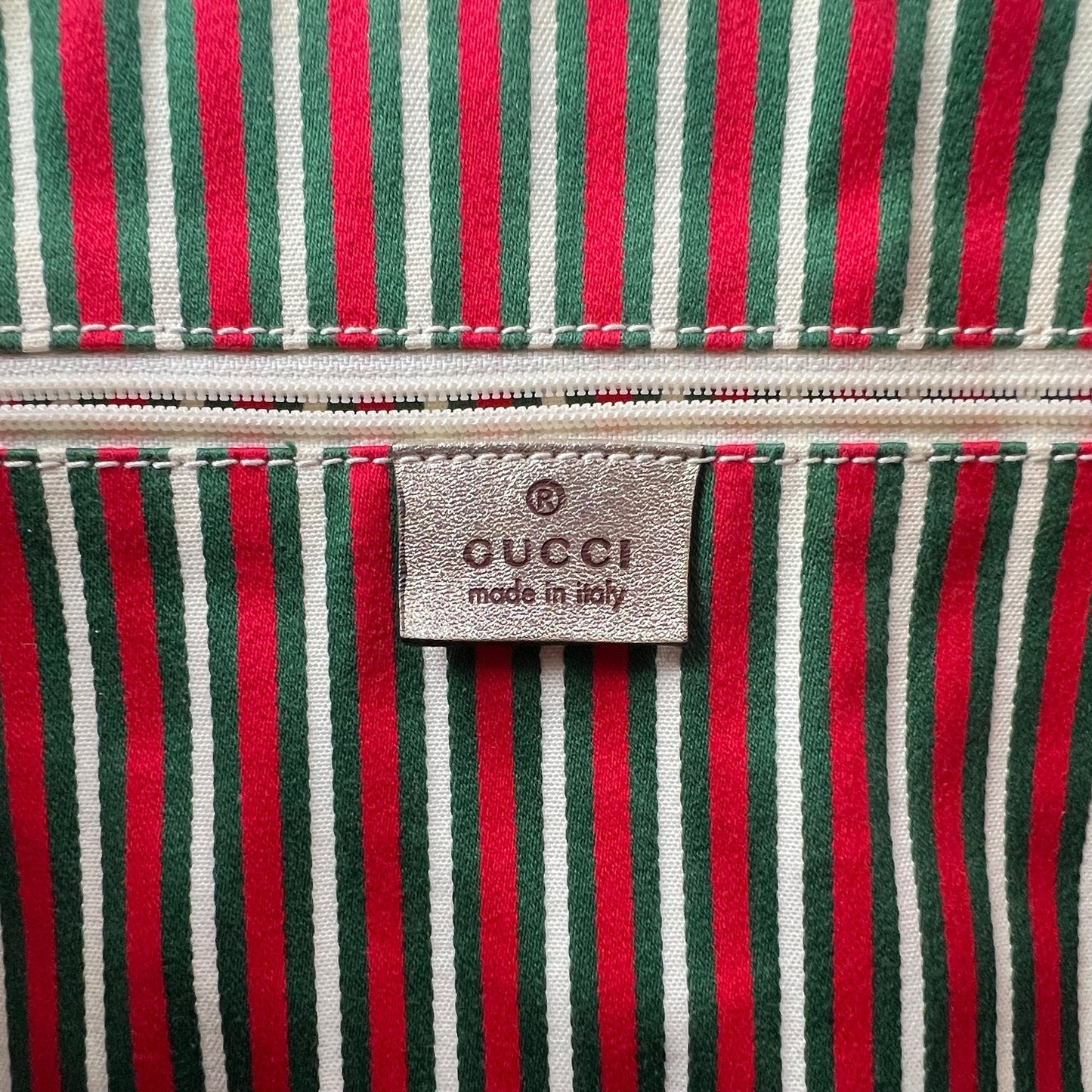 Gucci Monogram Metallic Leather Hobo Bag